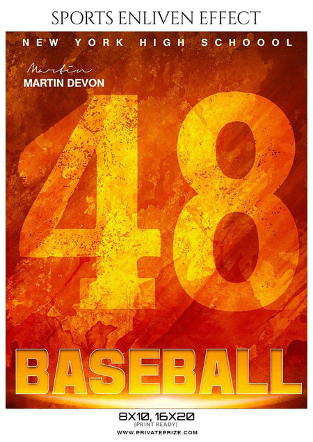 Martin Devon - Baseball Enliven Effect - PrivatePrize - Photography Templates