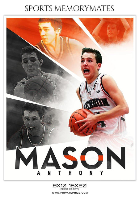 Mason Anthony - Sports Memory Mate Photoshop Template - PrivatePrize - Photography Templates