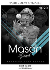 Mason Noah - Baseball Sports Memorymate Photography Template