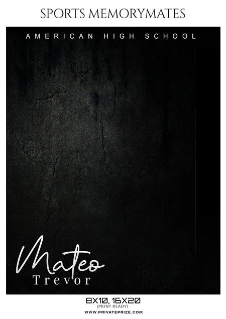 Mateo Trevor - Football Memory Mate Photoshop Template - PrivatePrize - Photography Templates