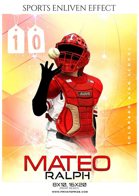 Mateo Ralph - Baseball Sports Enliven Effects Photography Template - PrivatePrize - Photography Templates