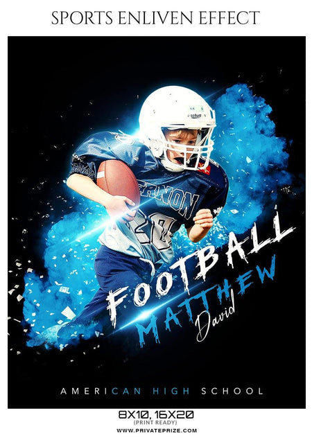 Matthew David - Football Sports Enliven Effect Photography Template - PrivatePrize - Photography Templates