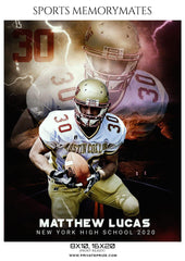 Matthew Lucas -  Football Sports Memory Mate Photography Template