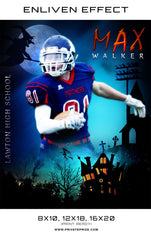 Max Walker Football Halloween Template -  Enliven Effects