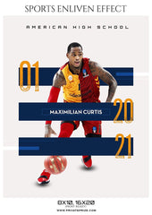Maximilian Curtis - Basketball Sports Enliven Effect Photography Template