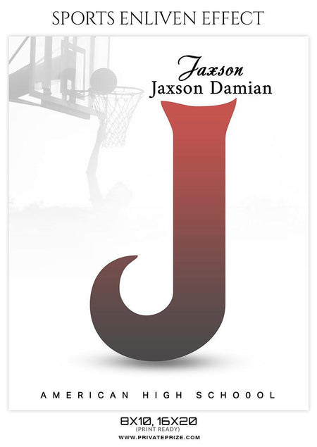 Maxwell Damian - Basketball Sports Enliven Effect Photography Template - PrivatePrize - Photography Templates