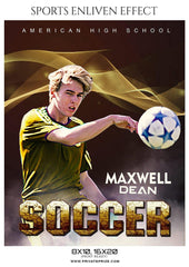 Maxwell Dean - Soccer Sports Enliven Effect Photography Template