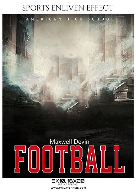 Maxwell Devin - Football Sports Enliven Effects Photography Template - PrivatePrize - Photography Templates
