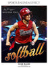 Melissa Paul - Softball Sports Enliven Effect Photography template - PrivatePrize - Photography Templates