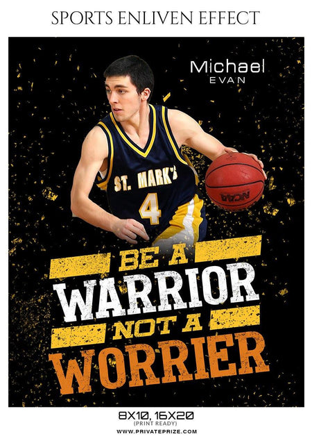 Michael Evan - Basketball Sports Enliven Effect Photography Template - PrivatePrize - Photography Templates