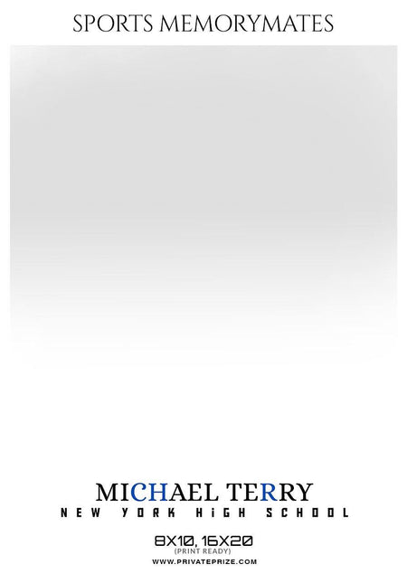 Michael Terry - Football Memory Mate Photoshop Template - PrivatePrize - Photography Templates