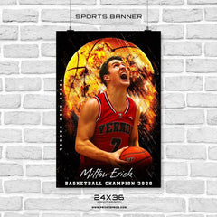 Milton Erick - Basketball Sports Banner Photoshop Template