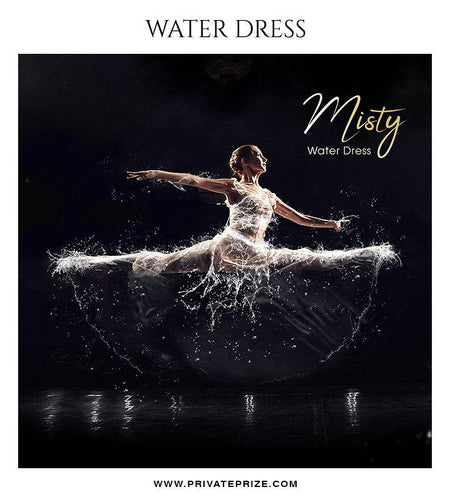 Misty - Water dress overlays and Brushes - PrivatePrize - Photography Templates