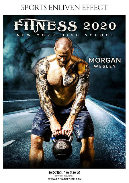 Morgan Wesley - Fitness Enliven Effect Photography Template - PrivatePrize - Photography Templates
