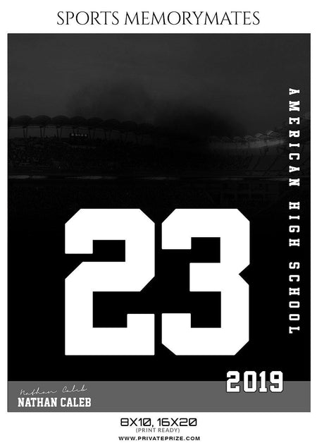Nathan Caleb - Football Memory Mate Photoshop Template - PrivatePrize - Photography Templates