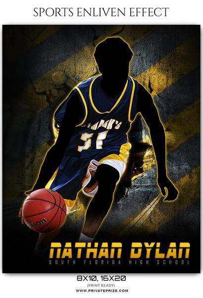 Nathan Dylan - Basketball Sports Enliven Effects Photography Template - PrivatePrize - Photography Templates