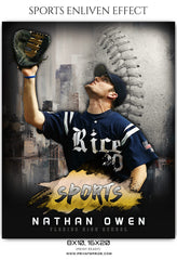 Nathan Owen - Baseball Sports Enliven Effects Photography Template