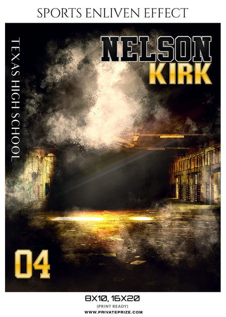 NELSON-KIRK-BASKETBALL- SPORTS ENLIVEN EFFECTS - Photography Photoshop Template
