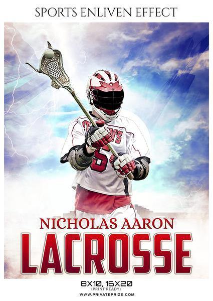 Nicholas Aaron - Lacrosse Sports Enliven Effects Photography Template - PrivatePrize - Photography Templates