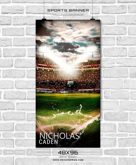 Nicholas Caden - Soccer Sports Banner Photoshop Template - Photography Photoshop Template