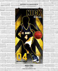 Nick Oscar - Basketball Enliven Effects Sports Banner Photoshop Template