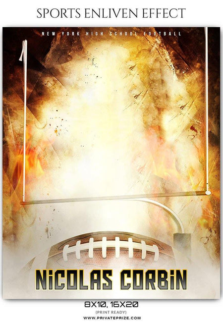 Nicolas Corbin - Football Sports Enliven Effect Photography Template - PrivatePrize - Photography Templates