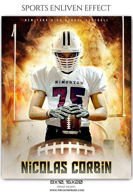 Nicolas Corbin - Football Sports Enliven Effect Photography Template - PrivatePrize - Photography Templates