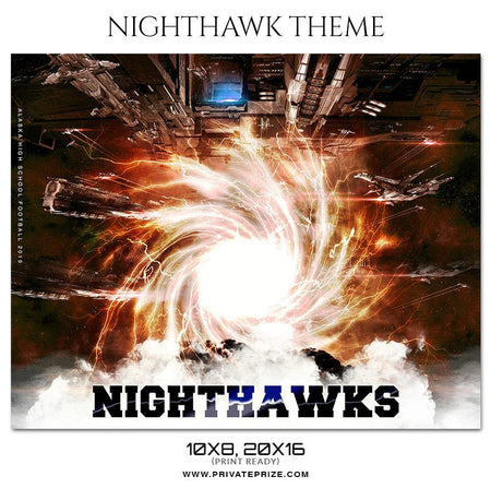 Nighthawks Football - Football Themed Sports Photography Template - PrivatePrize - Photography Templates