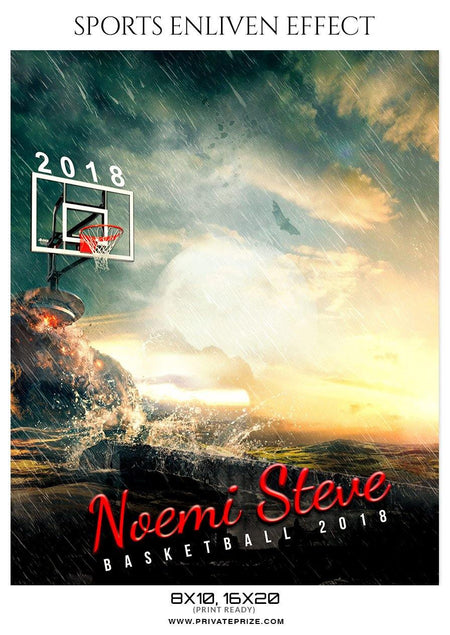 Noemi Steve - Basketball Sports Enliven Effects Photography Template - PrivatePrize - Photography Templates