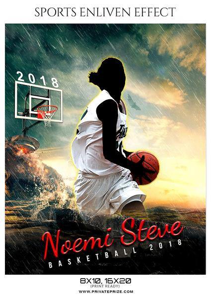 Noemi Steve - Basketball Sports Enliven Effects Photography Template - PrivatePrize - Photography Templates