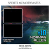 NORMAN ALLEN FOOTBALL SPORTS MEMORY MATE - Photography Photoshop Template
