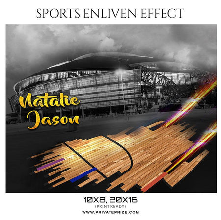 Natalie Jason - Basketball Sports Enliven Effect Photography Template - PrivatePrize - Photography Templates