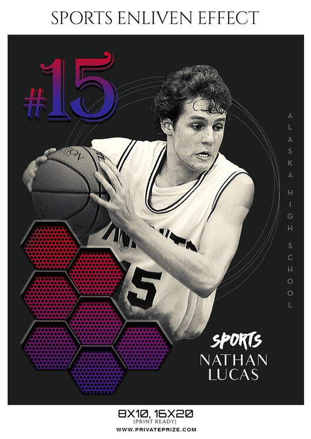 Nathan Lucas - Basketball Sports Enliven Effect Photography Template - PrivatePrize - Photography Templates