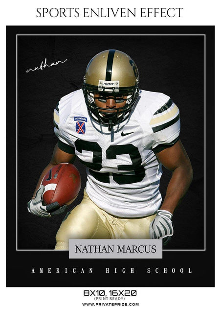 Nathan Marcus - Football Sports Enliven Effect Photography Template - PrivatePrize - Photography Templates