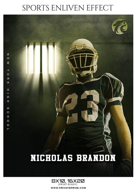 Nicholas Brandon - Football Sports Enliven Effect Photography Template - PrivatePrize - Photography Templates