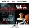 Nick Thomson Sports Trading Card Template - Photography Photoshop Template