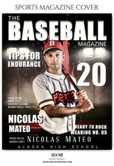 Nicolas Mateo - Sports Photography- Baseball Magazine Cover
