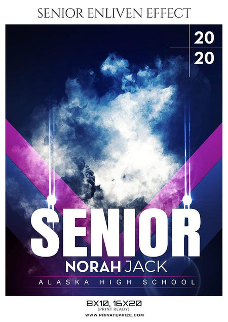 Norah jack  - Senior Enliven Effect Photography Template - PrivatePrize - Photography Templates