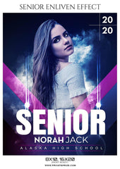 Norah jack  - Senior Enliven Effect Photography Template