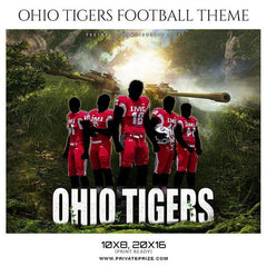 Ohio Tigers - Football Themed Sports Photography Template