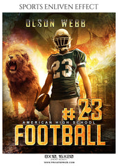 Olson Webb - Football Sports Enliven Effects Photography Template