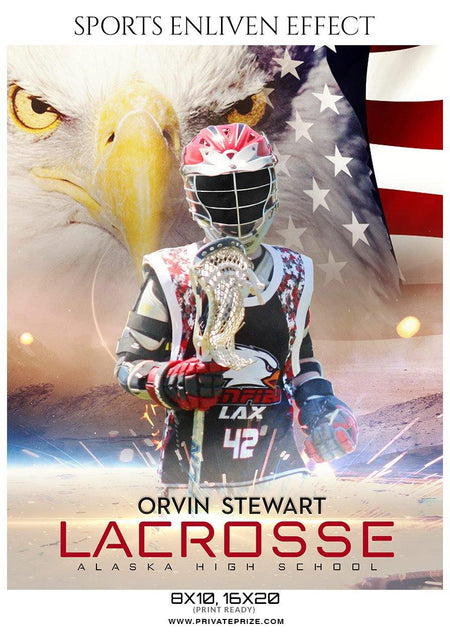 Orvin Stewart - lacrosse Sports Enliven Effect Photography Template - PrivatePrize - Photography Templates