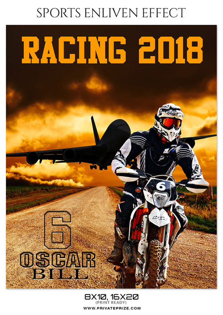 OSCAR-BILL-RACING- ENLIVEN EFFECT - Photography Photoshop Template