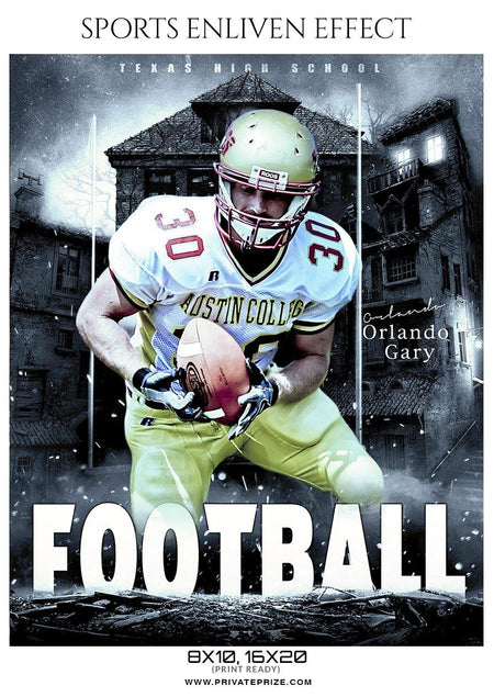Orlando Gary - Football Sports Enliven Effect Photography Template - PrivatePrize - Photography Templates