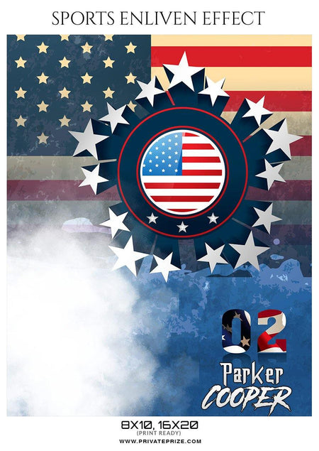 Parker Copper - Football Sports Enliven Effects Photography Template - PrivatePrize - Photography Templates