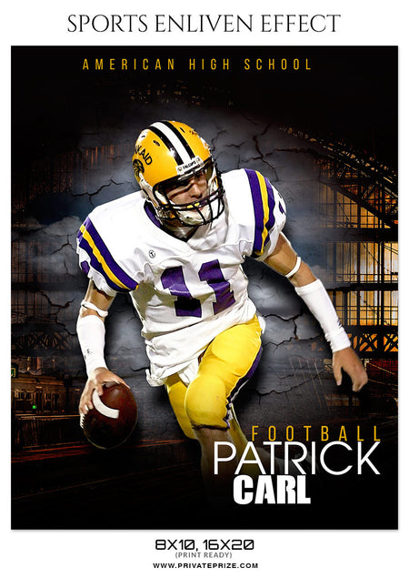 PATRICK CARL-FOOTBALL- SPORTS ENLIVEN EFFECT - PrivatePrize Photography Photoshop Templates