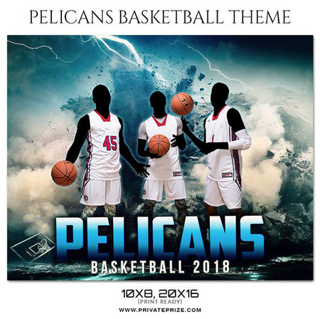 Pelicans - Basketball Theme Sports Photography Template