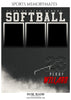 Perry Willard - Softball Memory Mate Photoshop Template - PrivatePrize - Photography Templates