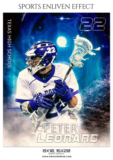 PETER LEONARD-LACROSSE- SPORTS ENLIVEN EFFECT - Photography Photoshop Template