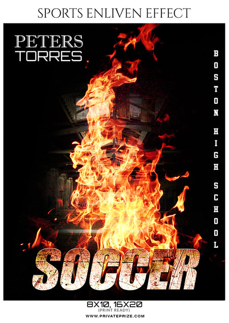 Peters Torres - Soccer Sports Enliven Effects Photography Template - Photography Photoshop Template